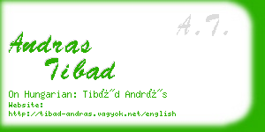 andras tibad business card